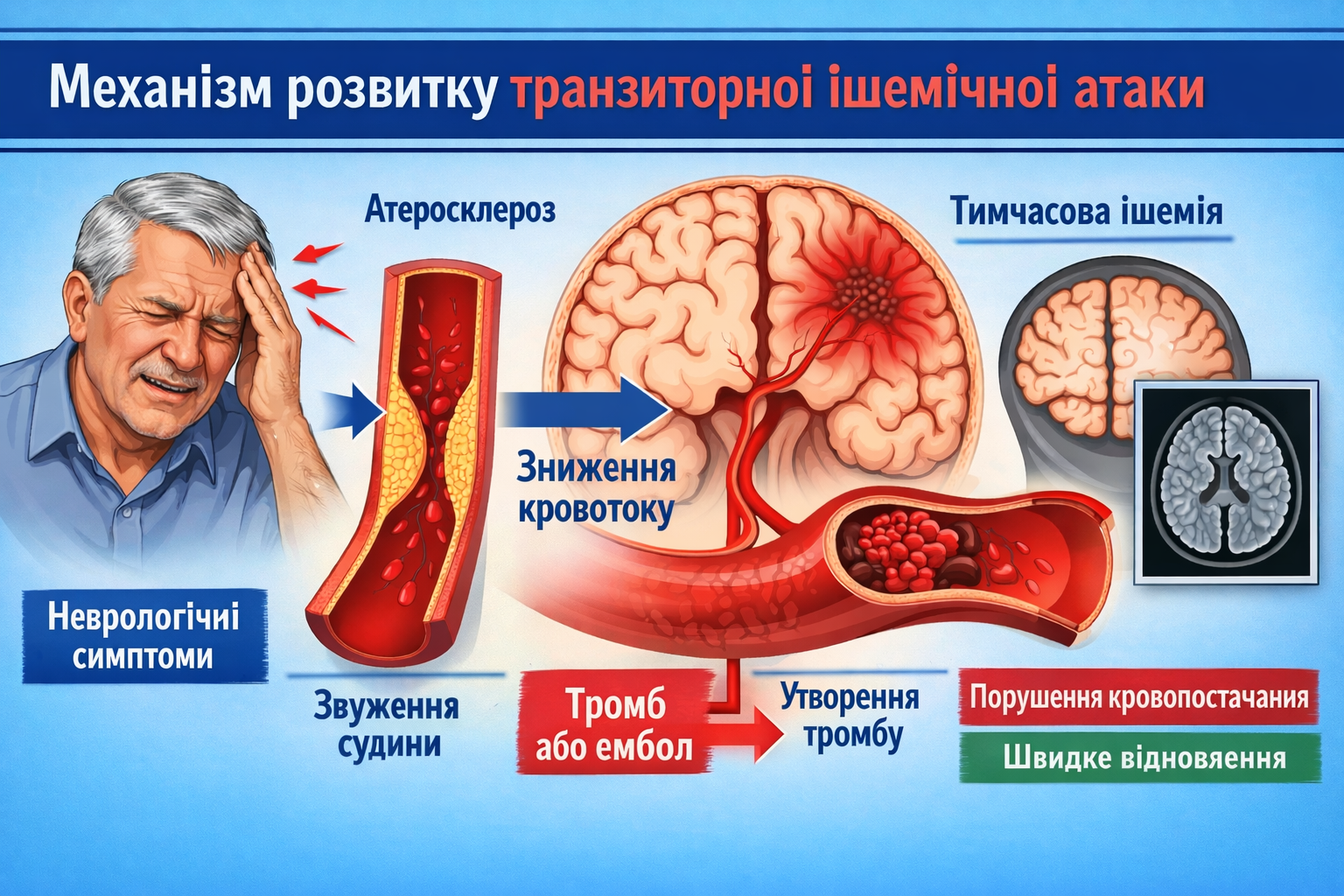 Транзиторна ішемічна атака (ТІА)